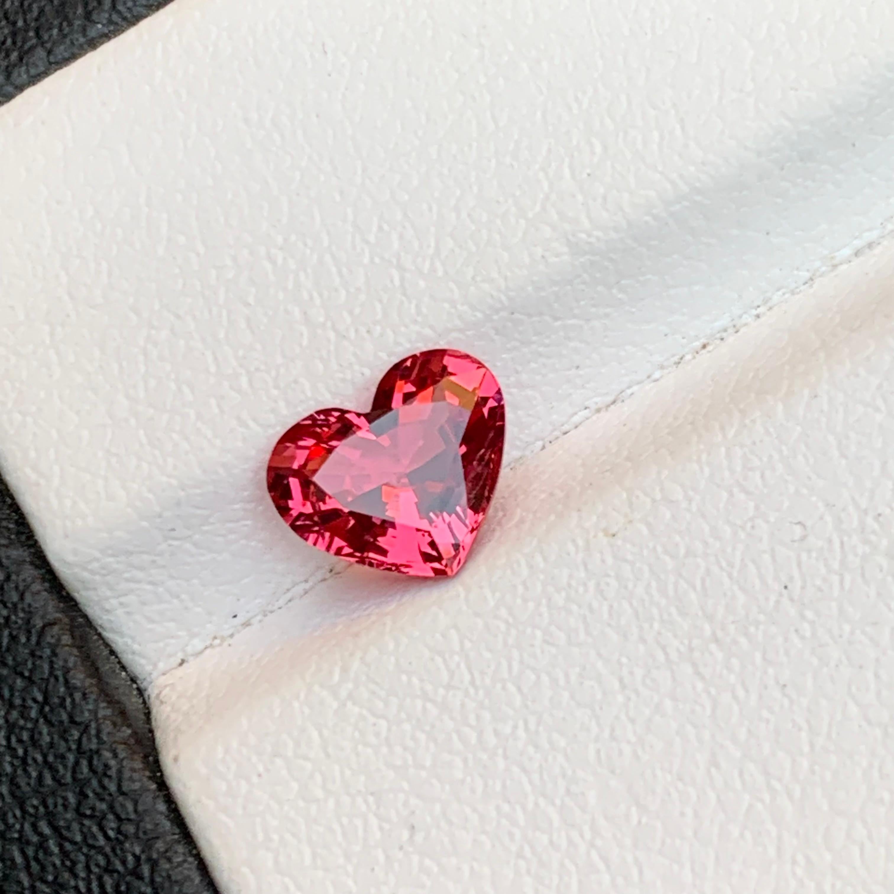 Top Quality Rare Pinkish Red Natural Certified Spinel Loose Gemstone for Ring, Necklace Pendant or any other Jewelry Setting-Heart Shape from Burma (Myanmar)!!

💎 GEMSTONE TYPE:  Spinel
⚖️ WEIGHT: 1.29 Carats
🪚 SHAPE & CUT: Cushion Cut
📏 SIZE