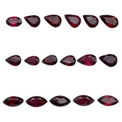 Pinkish Red Natural Rhodolite Garnet Jewelry Size Loose Gemstones Lot 12.85 Ct