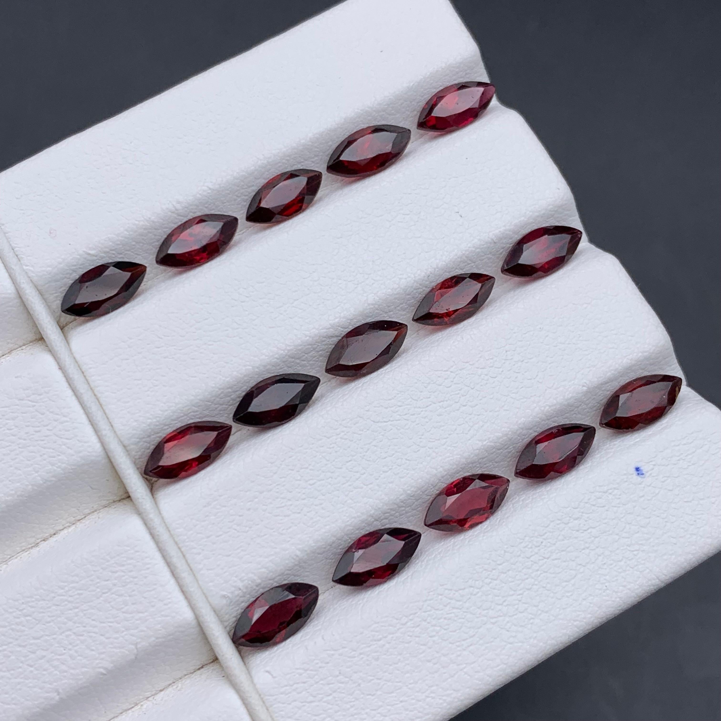 Pinkish Red Natural Rhodolite Garnet Jewelry Size Loose Gemstones Lot 13.30 Ct In New Condition For Sale In Peshawar, PK