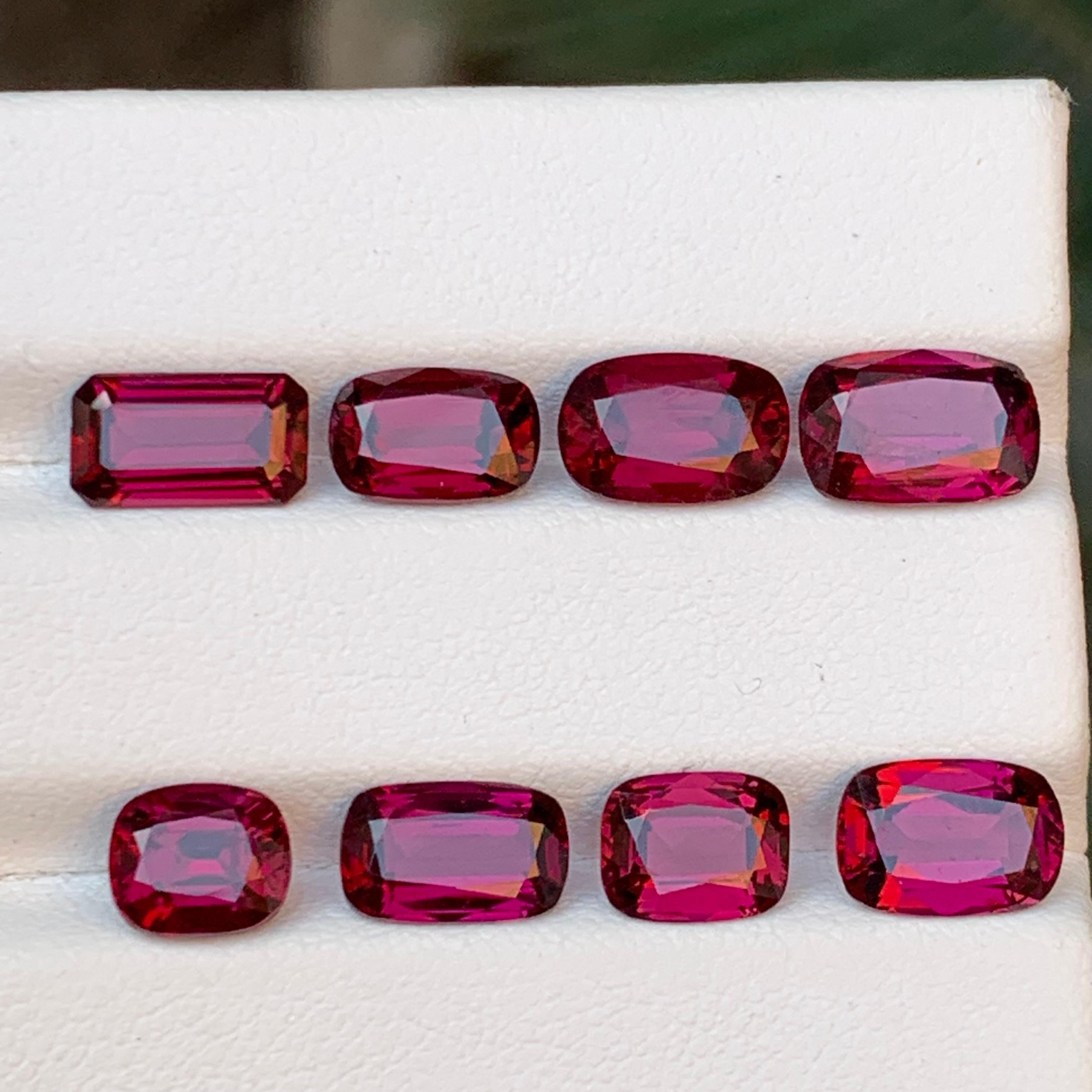 Pierres précieuses en rhodolite naturelle rouge rosé taille bijou de 14.05 carats en vente 4