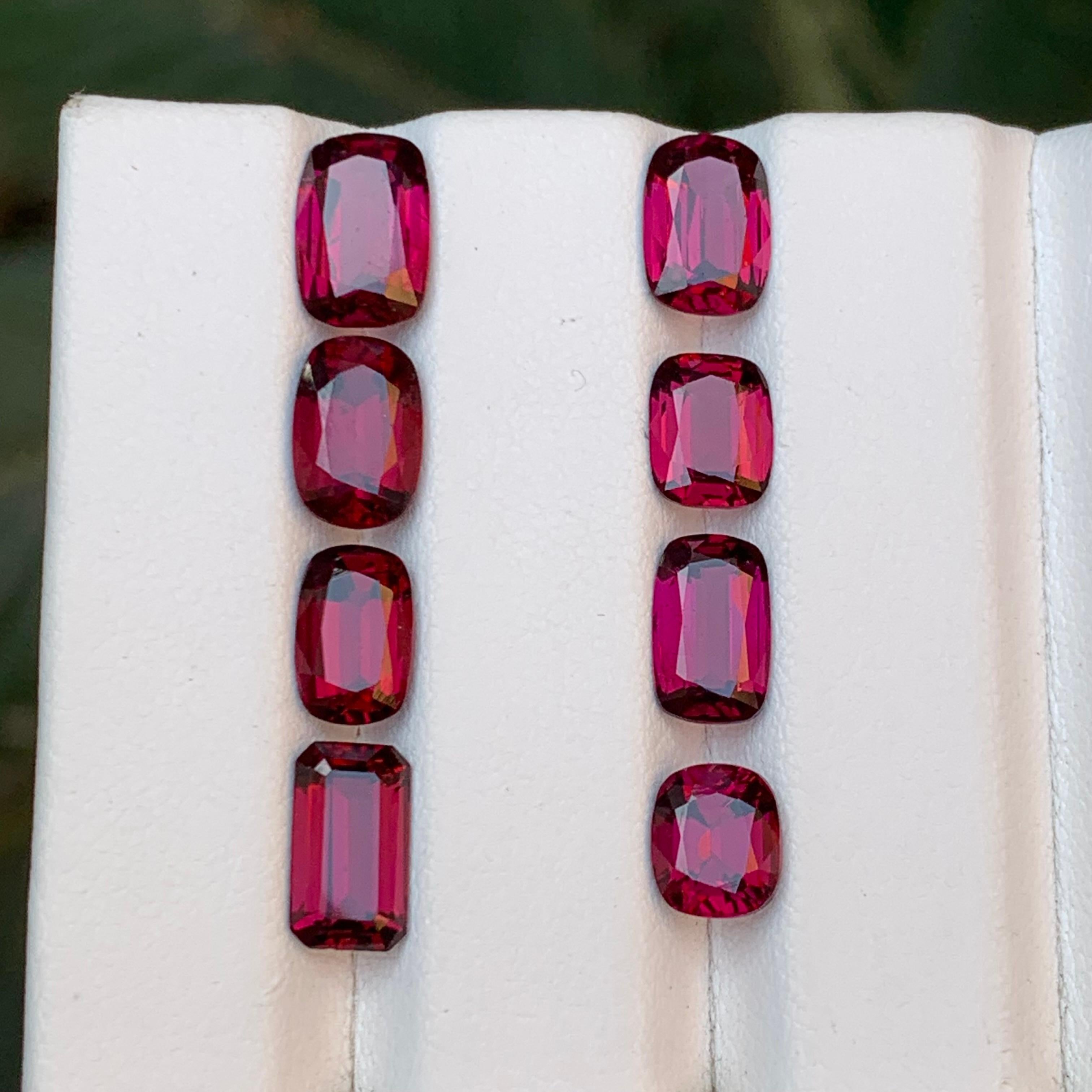 Pierres précieuses en rhodolite naturelle rouge rosé taille bijou de 14.05 carats en vente 5