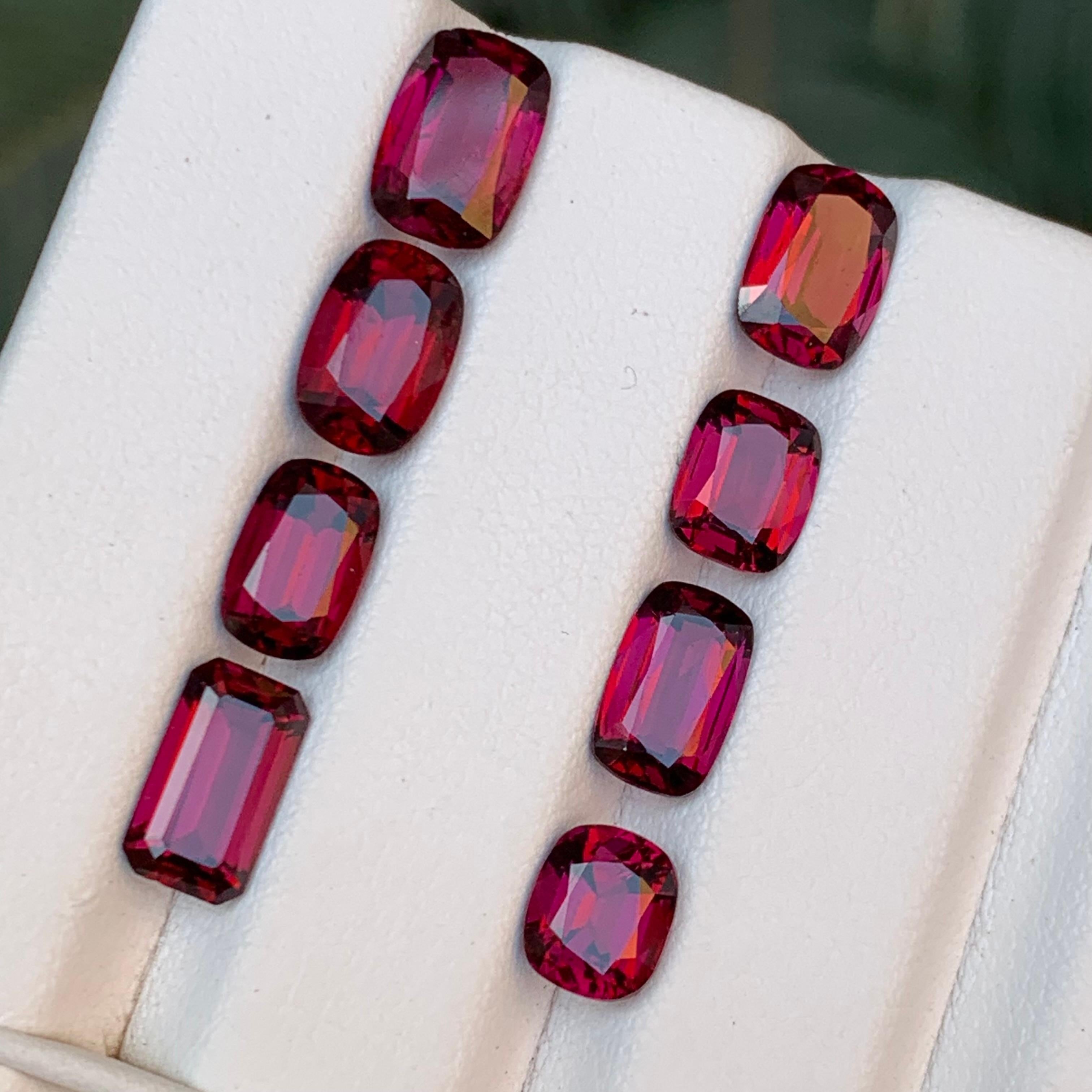 Pierres précieuses en rhodolite naturelle rouge rosé taille bijou de 14.05 carats en vente 6