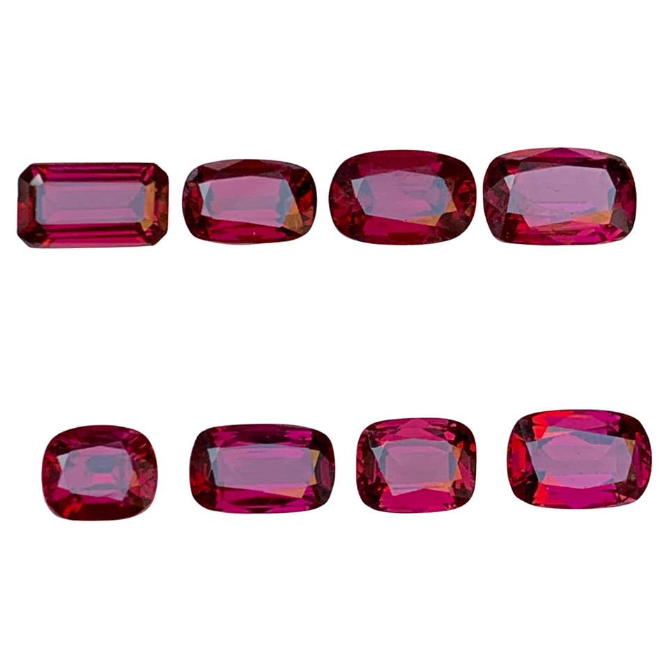 Gorgeous Natural Loose Rhodolite Garnet Multi Shape 4.30 Carat Gem Lot ...
