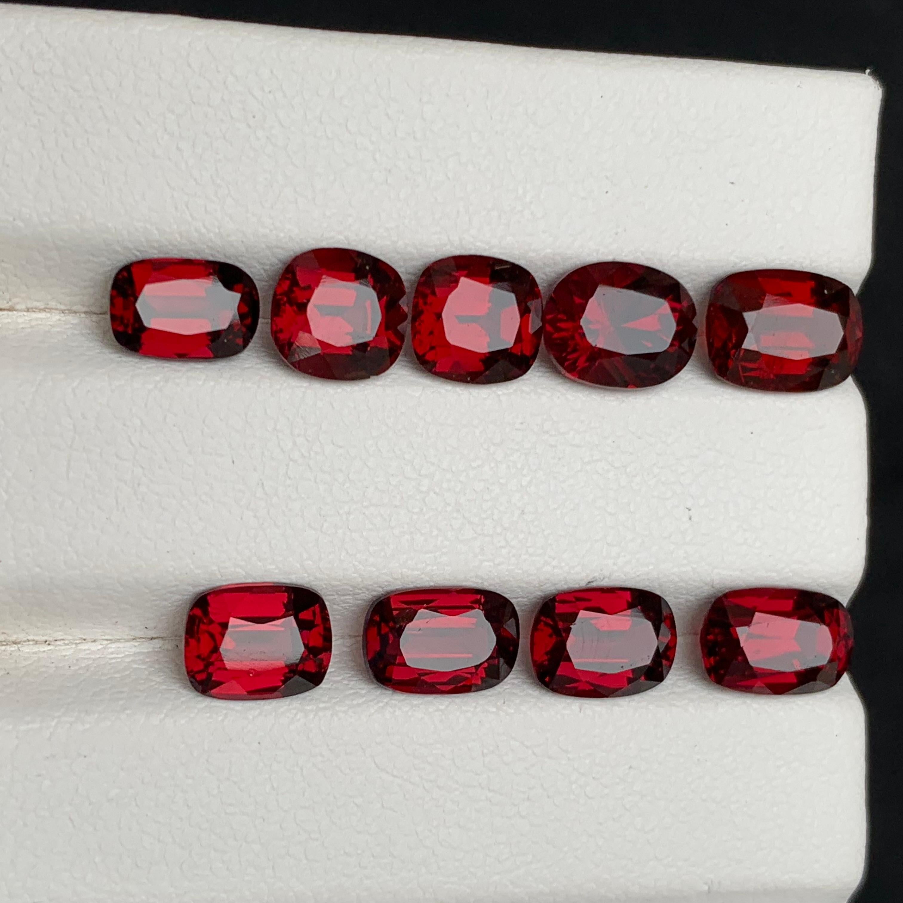 Pierres précieuses en rhodolite naturelle rouge rosé taille bijou de 15.65 carats en vente 4