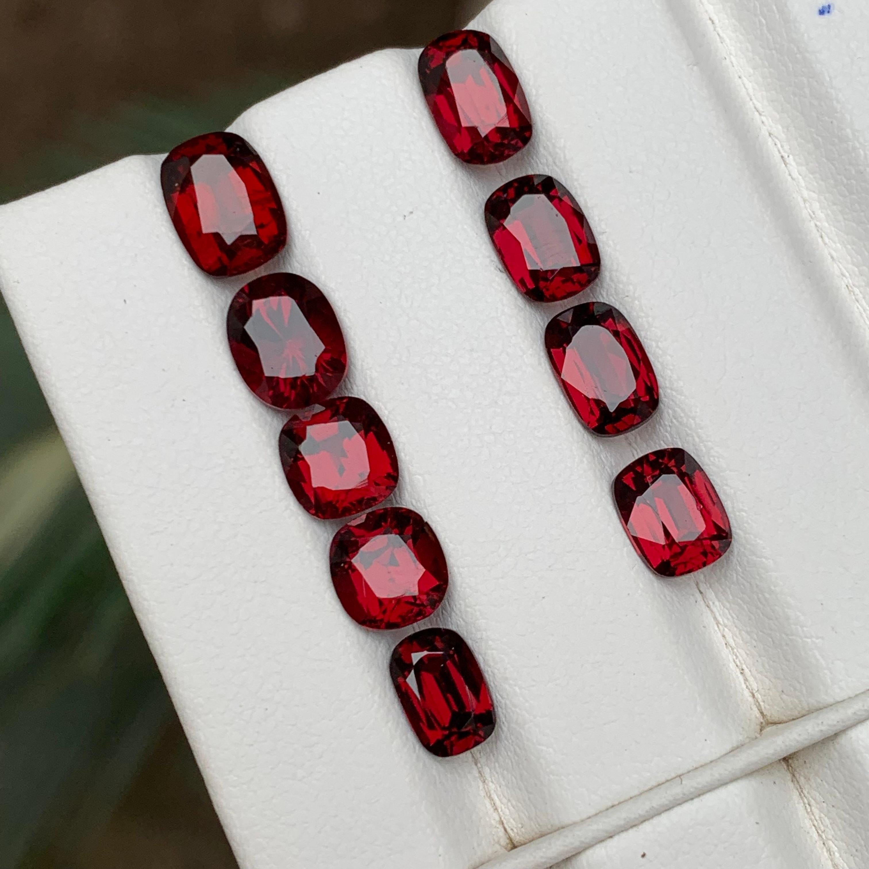 Pierres précieuses en rhodolite naturelle rouge rosé taille bijou de 15.65 carats en vente 5