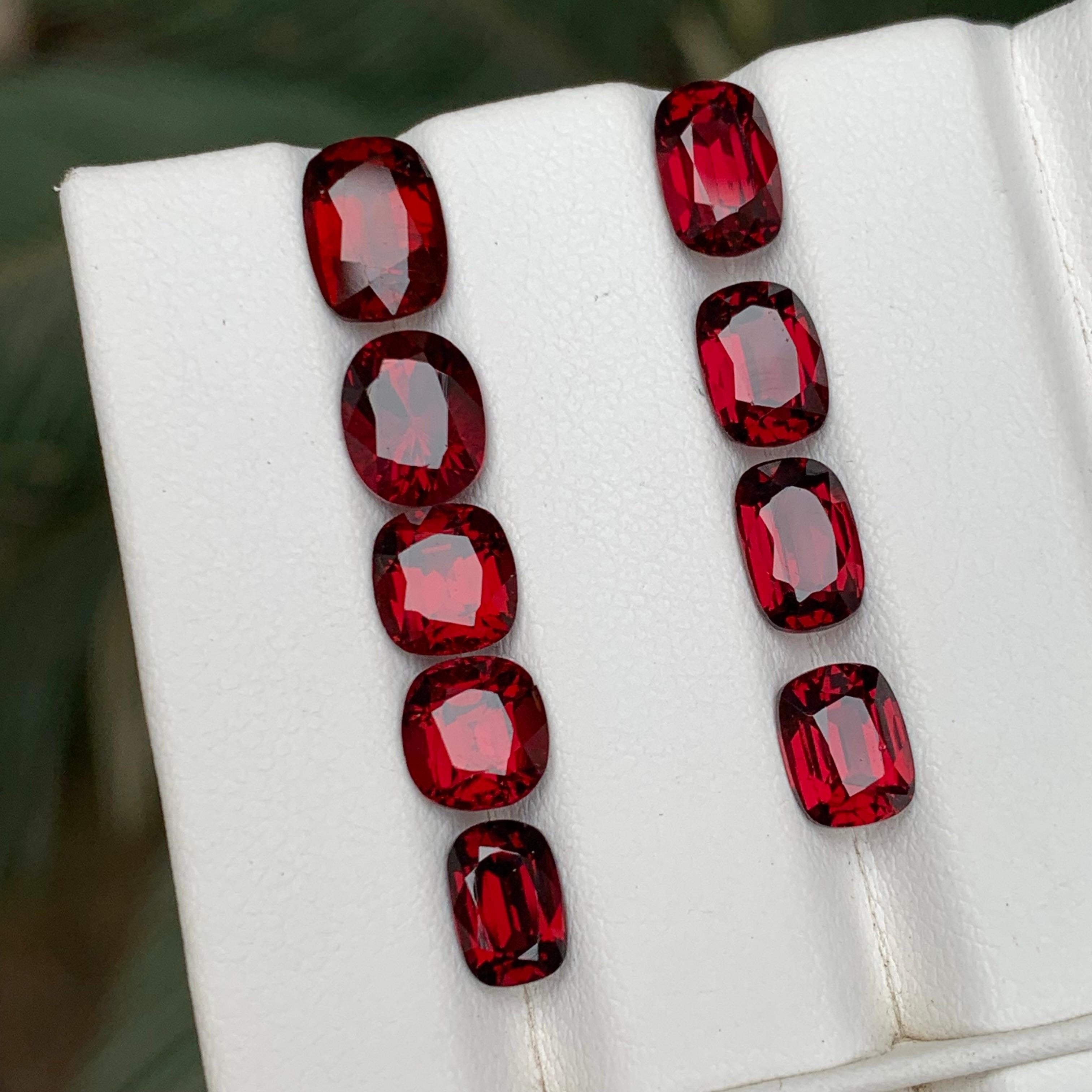Pierres précieuses en rhodolite naturelle rouge rosé taille bijou de 15.65 carats en vente 3