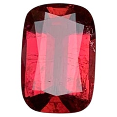 Pinkish Red Natural Rubellite Tourmaline 2.50 Carat Cushion Cut Loose Gemstone