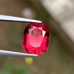 Pinkish Red Natural Rubellite Tourmaline Cushion Cut 3.24 Carat Loose Gemstone