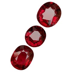 Gemas sueltas de turmalina rubelita natural rojo rosado Lote 12.80Ct talla cojín