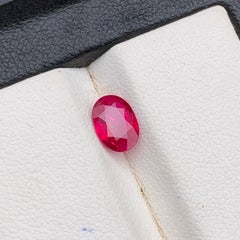 Rosa-roter natürlicher Rubin 1 Karat Ovalschliff loser Edelstein für die Herstellung von feinem Schmuck