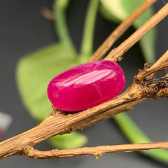 Pinkish Red Natural Ruby Ring, Bracelet Loose Gemstone 6.30Ct Cabochon Cut Jewel