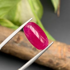 Pinkish Red Natural Ruby Ring, Bracelet Loose Gemstone 6.30Ct Cabochon Cut Jewel