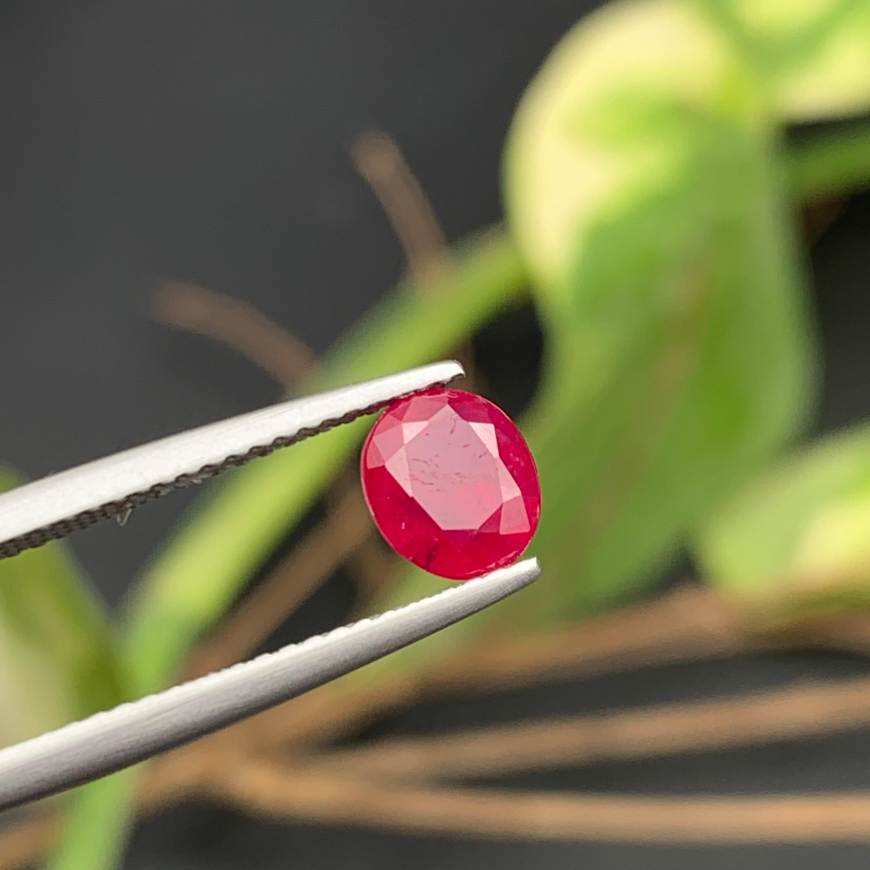 Pinkish Red Natural Ruby Ring Loose Gemstone 1.30 Ct Oval Cushion Cut-Jewelry 5