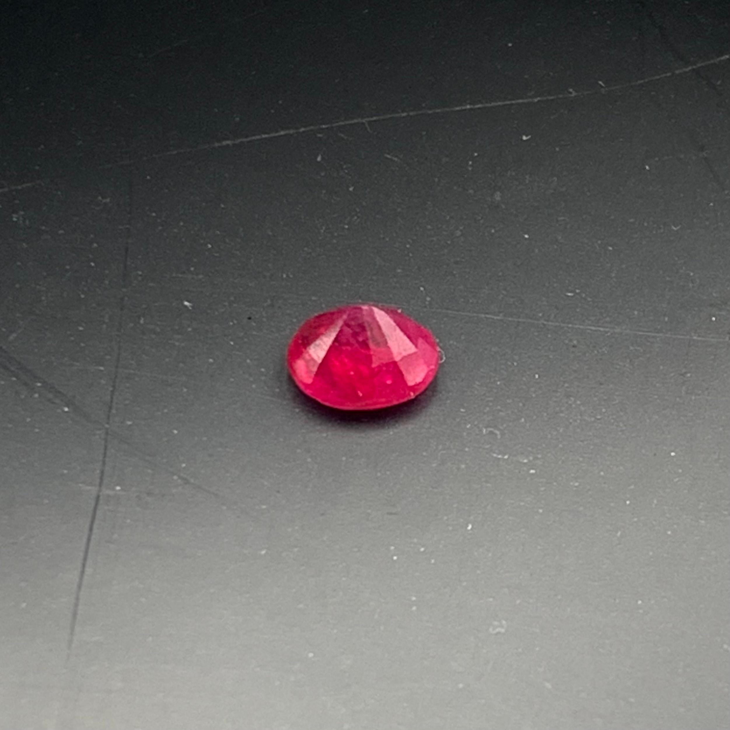 Pinkish Red Natural Ruby Ring Loose Gemstone 1.30 Ct Oval Cushion Cut-Jewelry 6