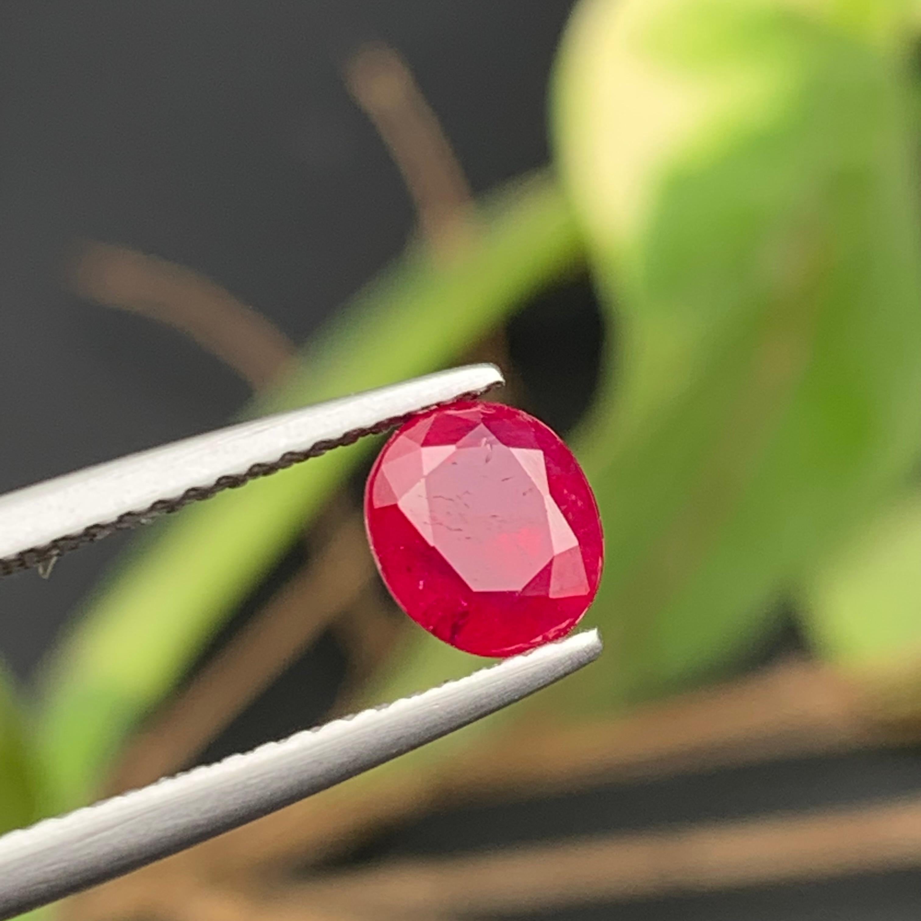 Pinkish Red Natural Ruby Ring Loose Gemstone 1.30 Ct Oval Cushion Cut-Jewelry 1