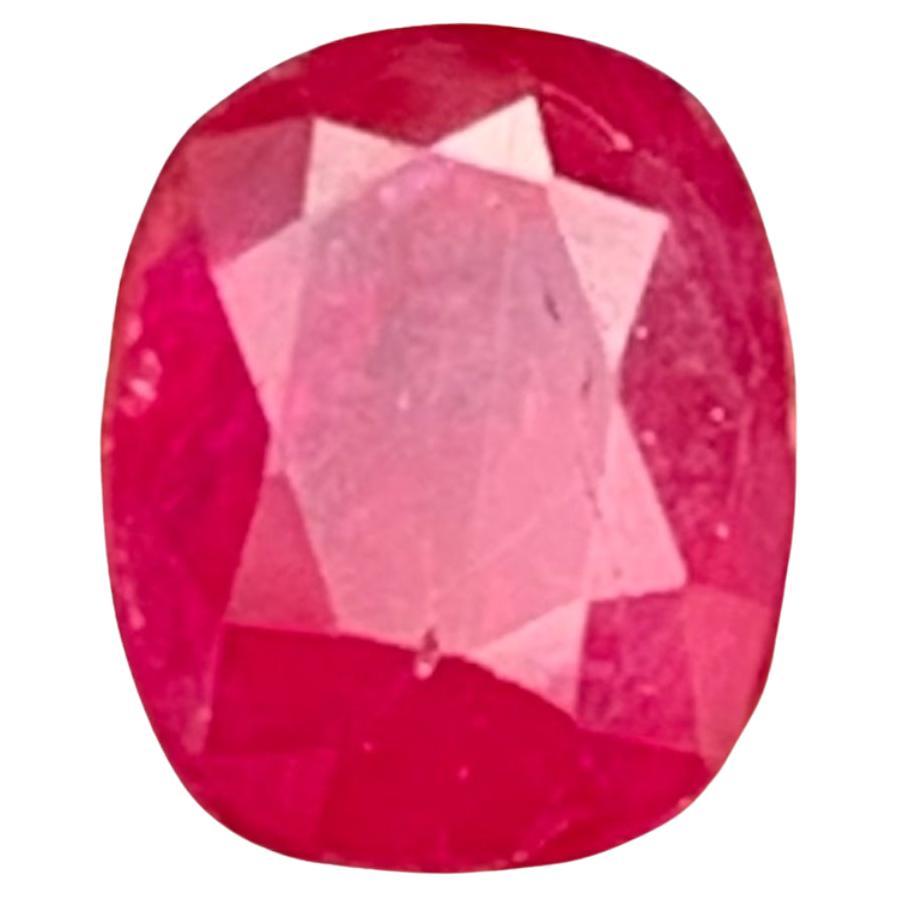 Anillo de rubí natural rojo rosado Piedra suelta 1,30 ct Ovalada talla cojín-Joyería