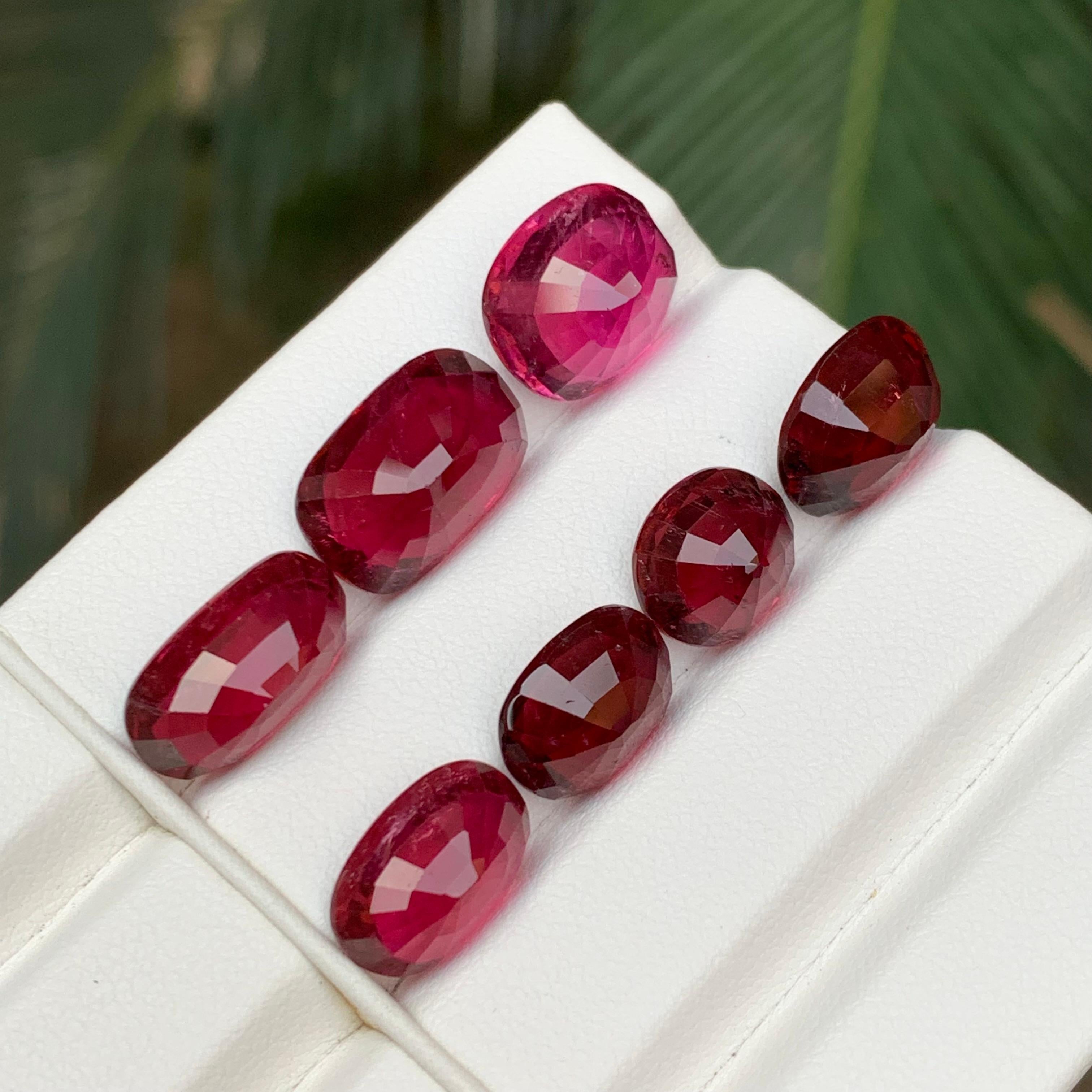 da uomo o donna Tormalina rubellite naturale rosa e rossa, lotto di gemme sciolte 38,90 carati in vendita