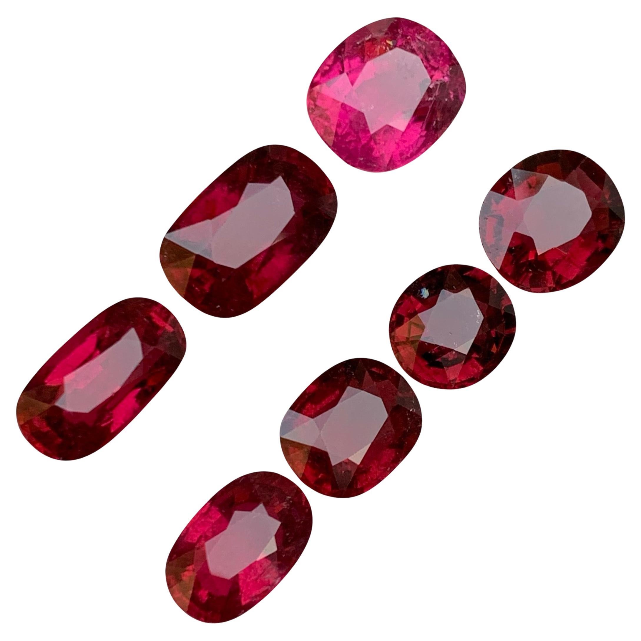 Pinkish Red & Pink Natural Rubellite Tourmaline Loose Gemstones Lot 38.90 Carat