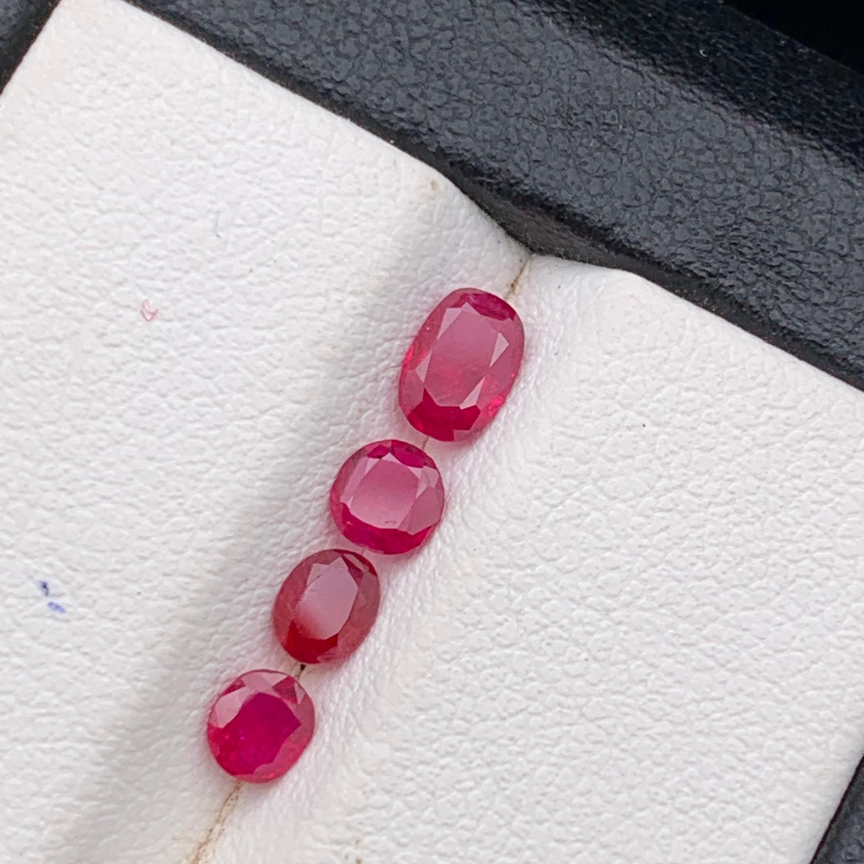 Rosa-roter Rubin 1,30 Karat Ovalschliff Natürliche lose Edelsteine - Schmuck Größe Paket im Angebot 7