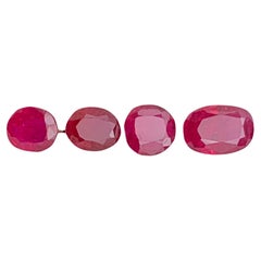 Pinkish Red Ruby 1.30 Ct Oval Cut Natural Loose Gemstones — Jewelry Size Parcel