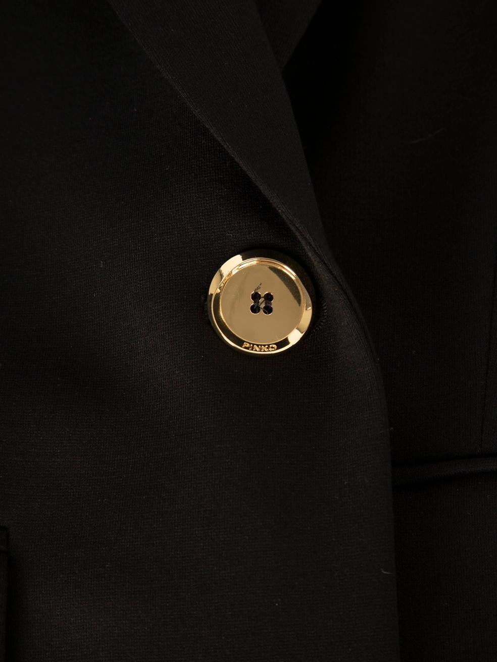 Pinko Black Gianburrasca Blazer Jacket Size M Neuf - En vente à London, GB