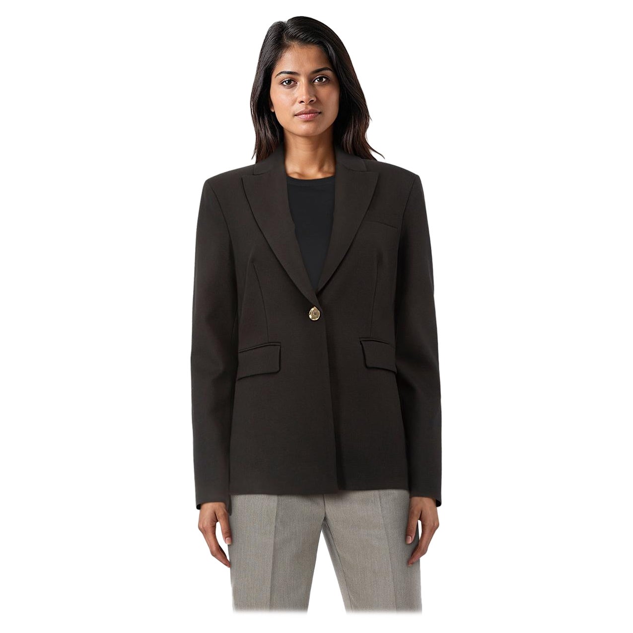 Pinko Black Gianburrasca Blazer Jacket Size M