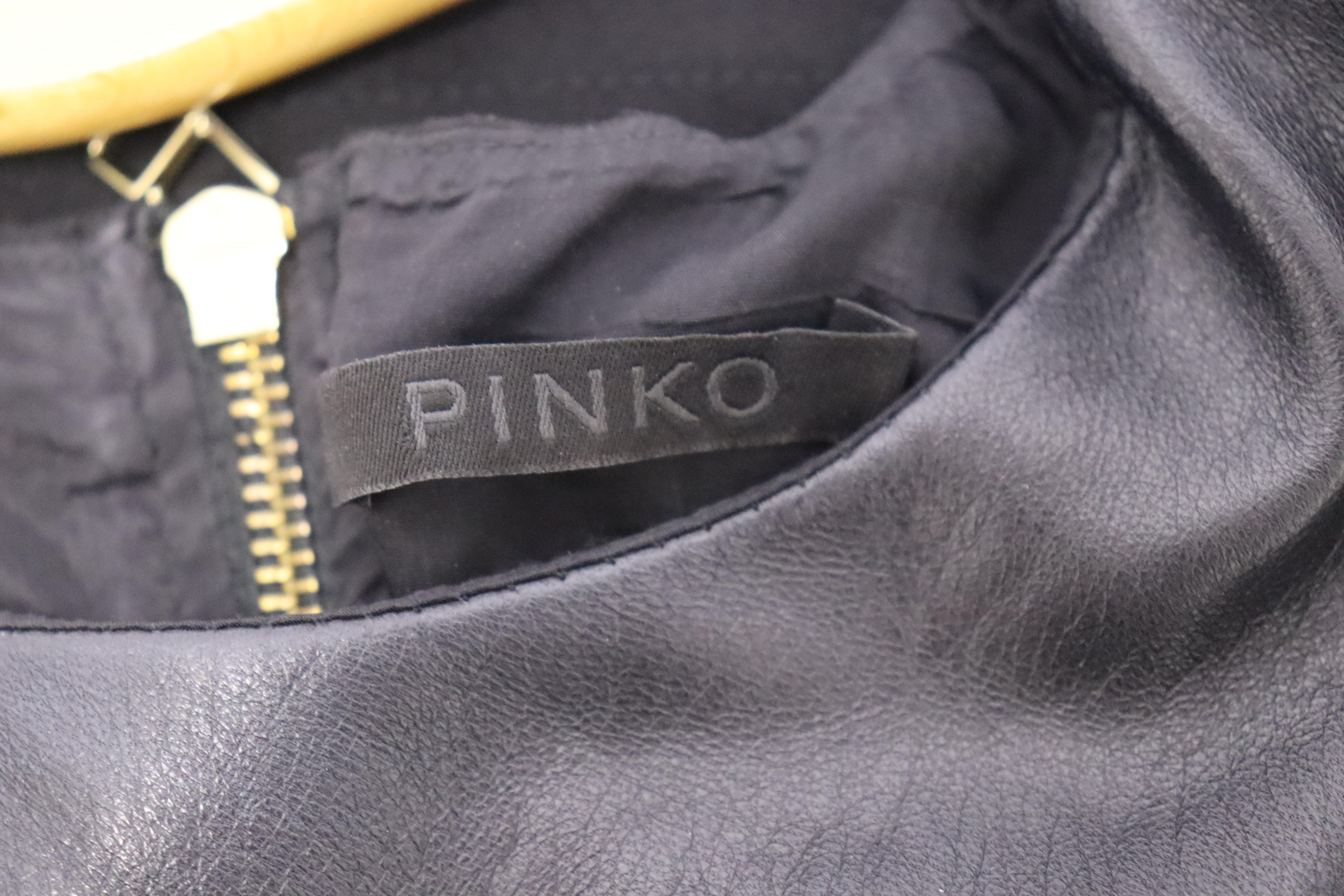 Women's Pinko Black Peplum Top Size Small