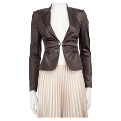Pinko Brauner Satin Blazer Größe S