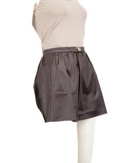 Pinko Brauner Satin Minirock Größe XS