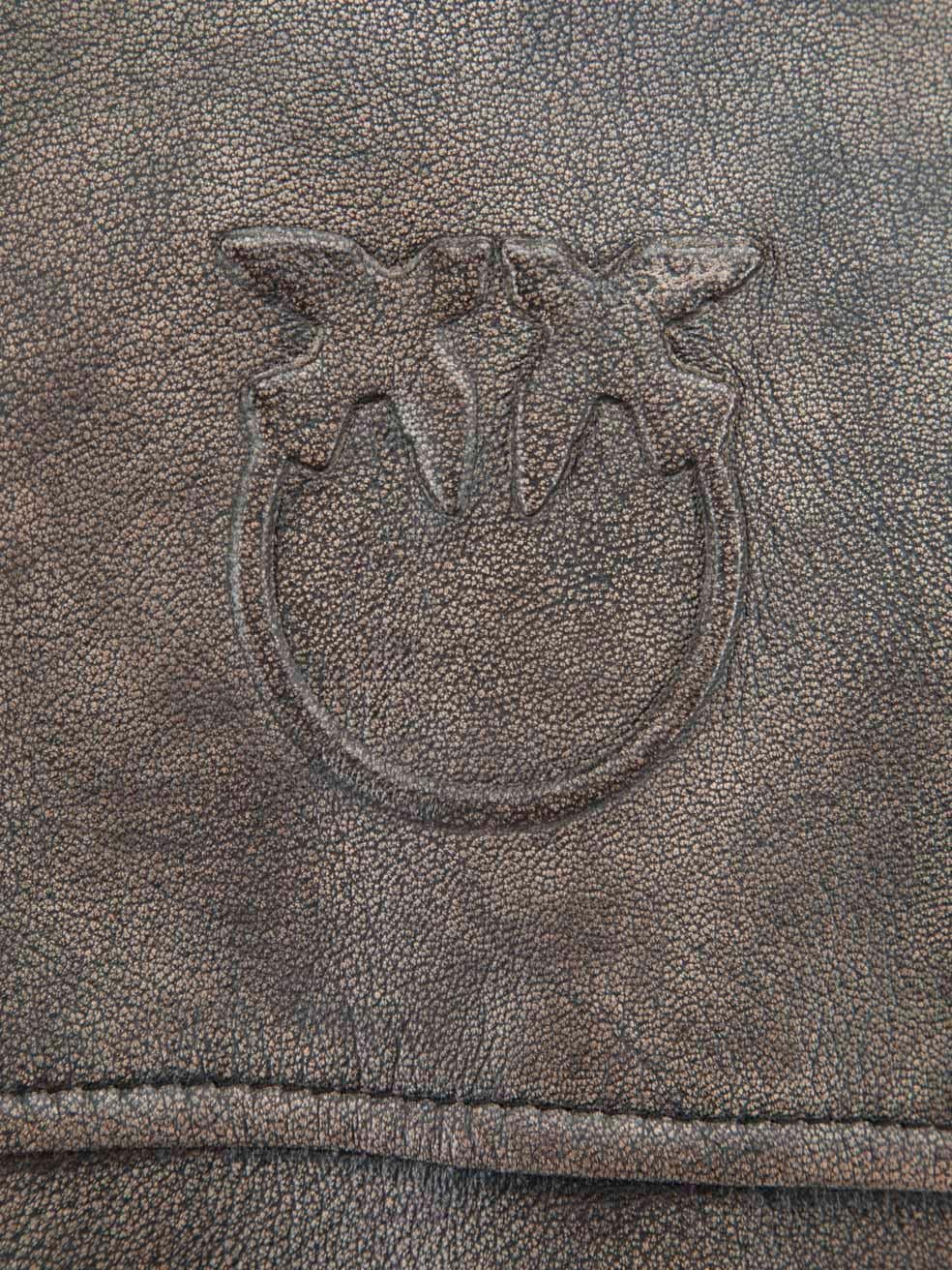 Pinko Brown Sensibile Kurze Biker Jacke Größe XL im Zustand „Neu“ im Angebot in London, GB