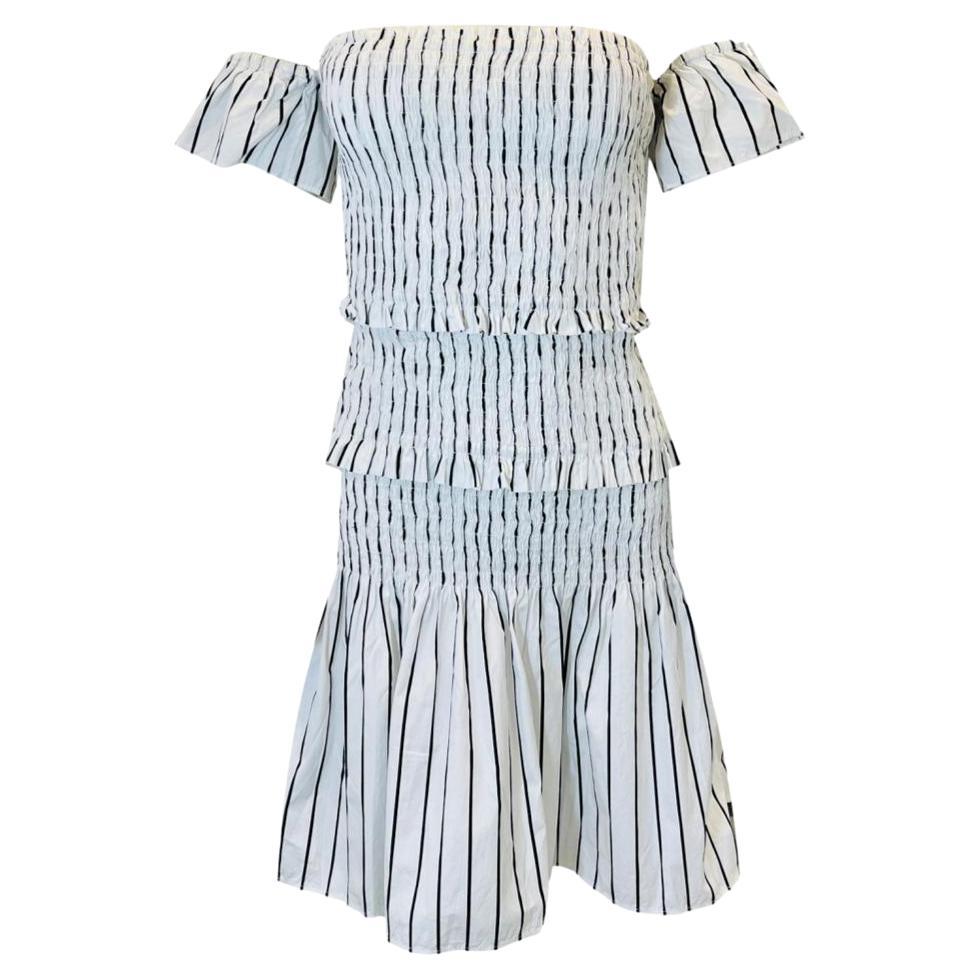 PINKO abstract-print flared shirt minidress