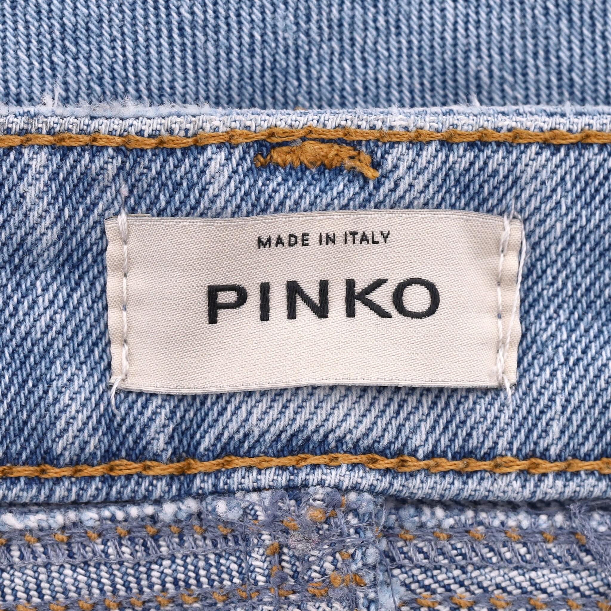 Jeans brodés à fleurs Pinko Pour femmes en vente