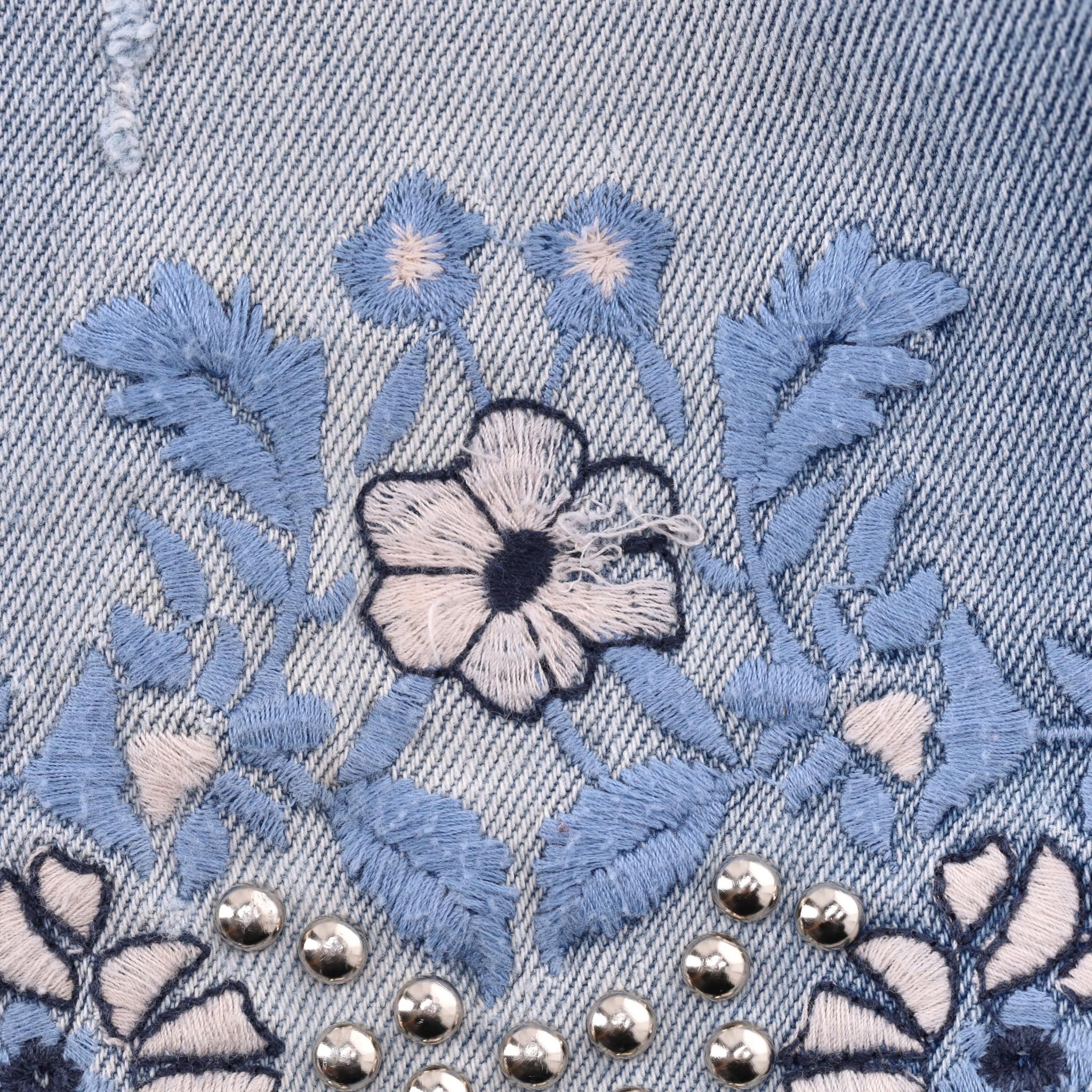 Jeans brodés à fleurs Pinko en vente 3
