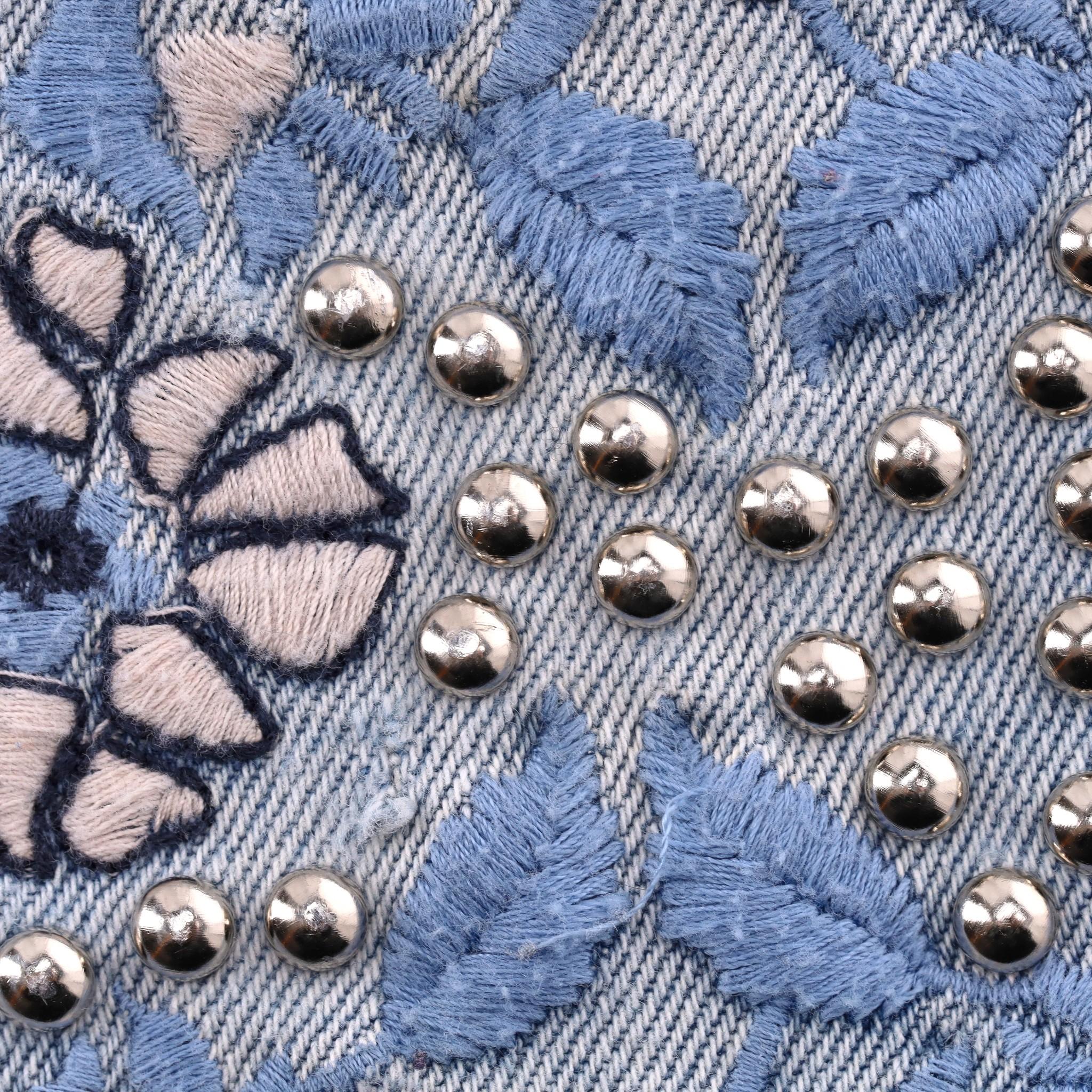 Jeans brodés à fleurs Pinko en vente 4
