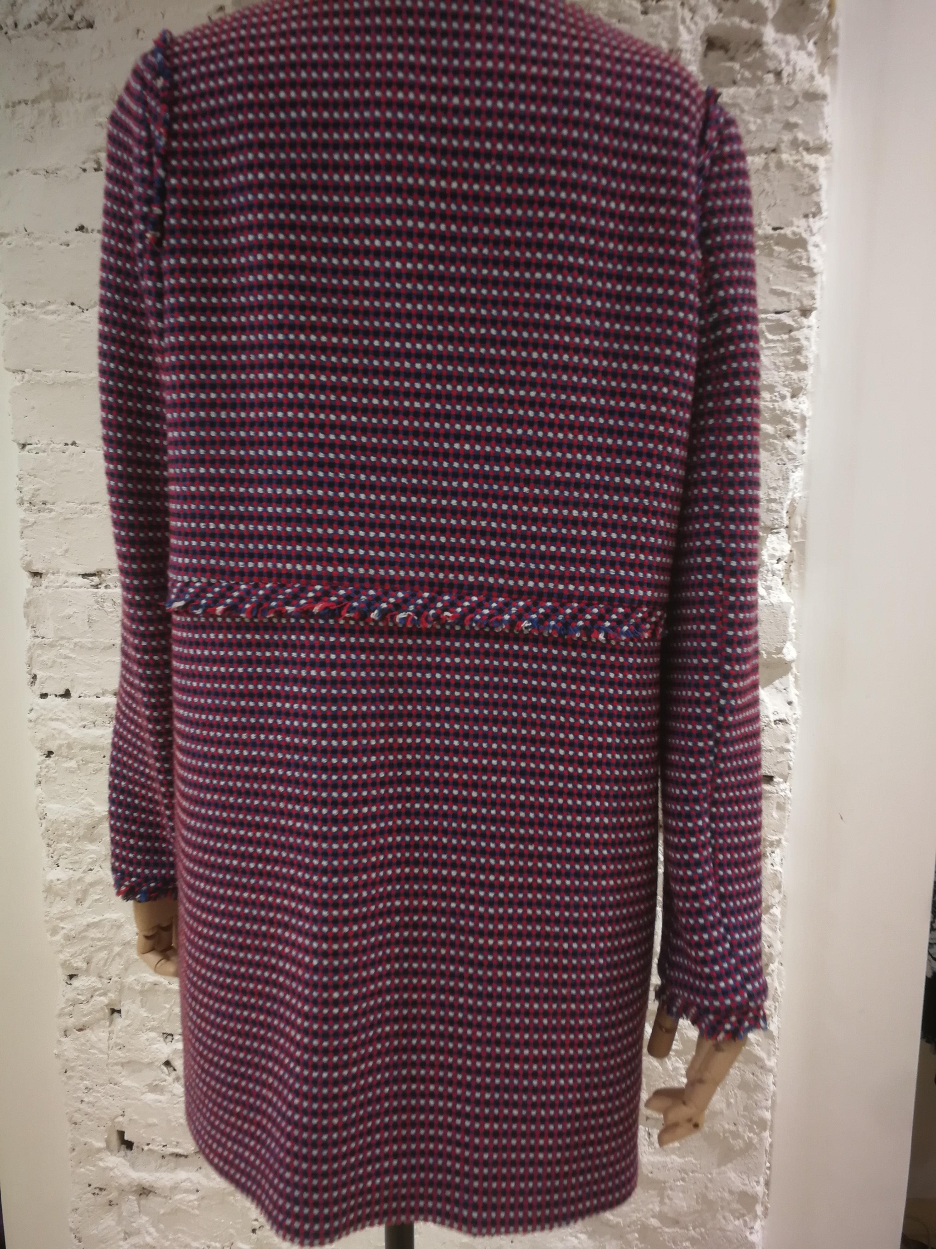 Pinko Multicoloured Tweed Coat  For Sale 1