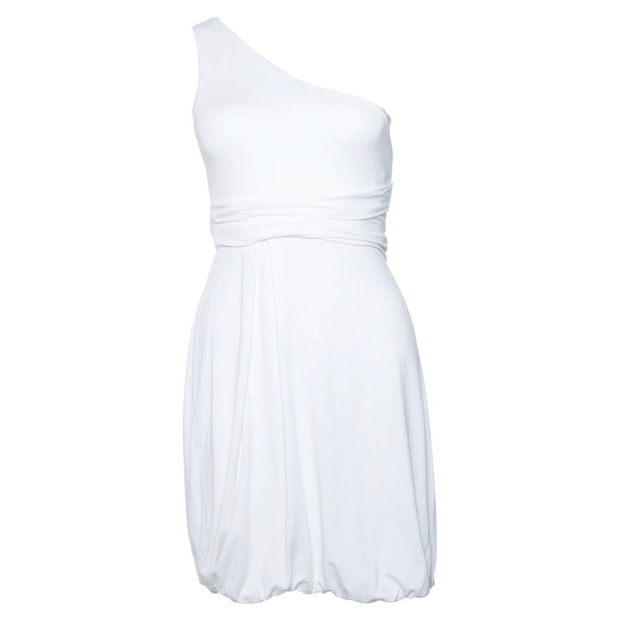 Pinko, One shoulder draped dress For Sale