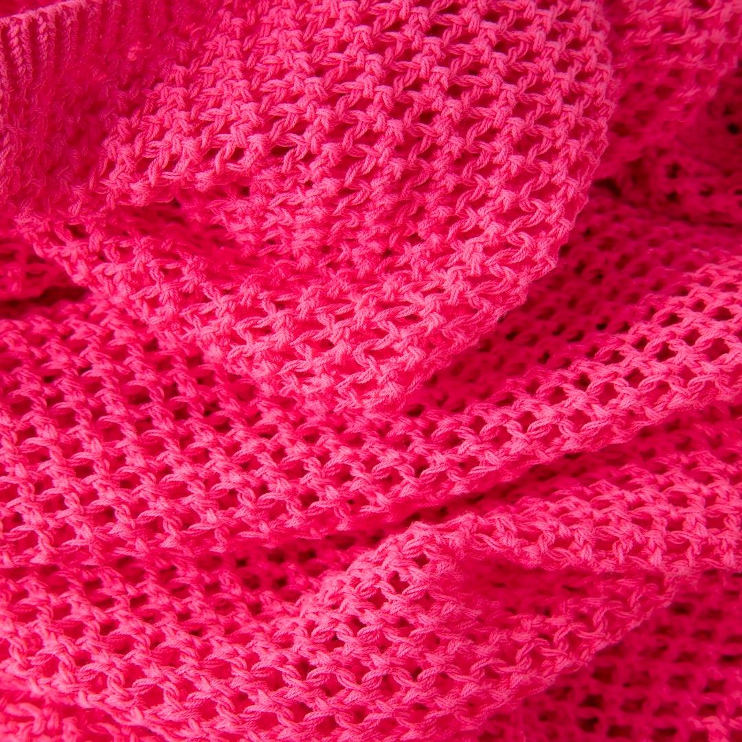 Mini robe transparente en tricot rose Pinko Taille S Excellent état - En vente à London, GB