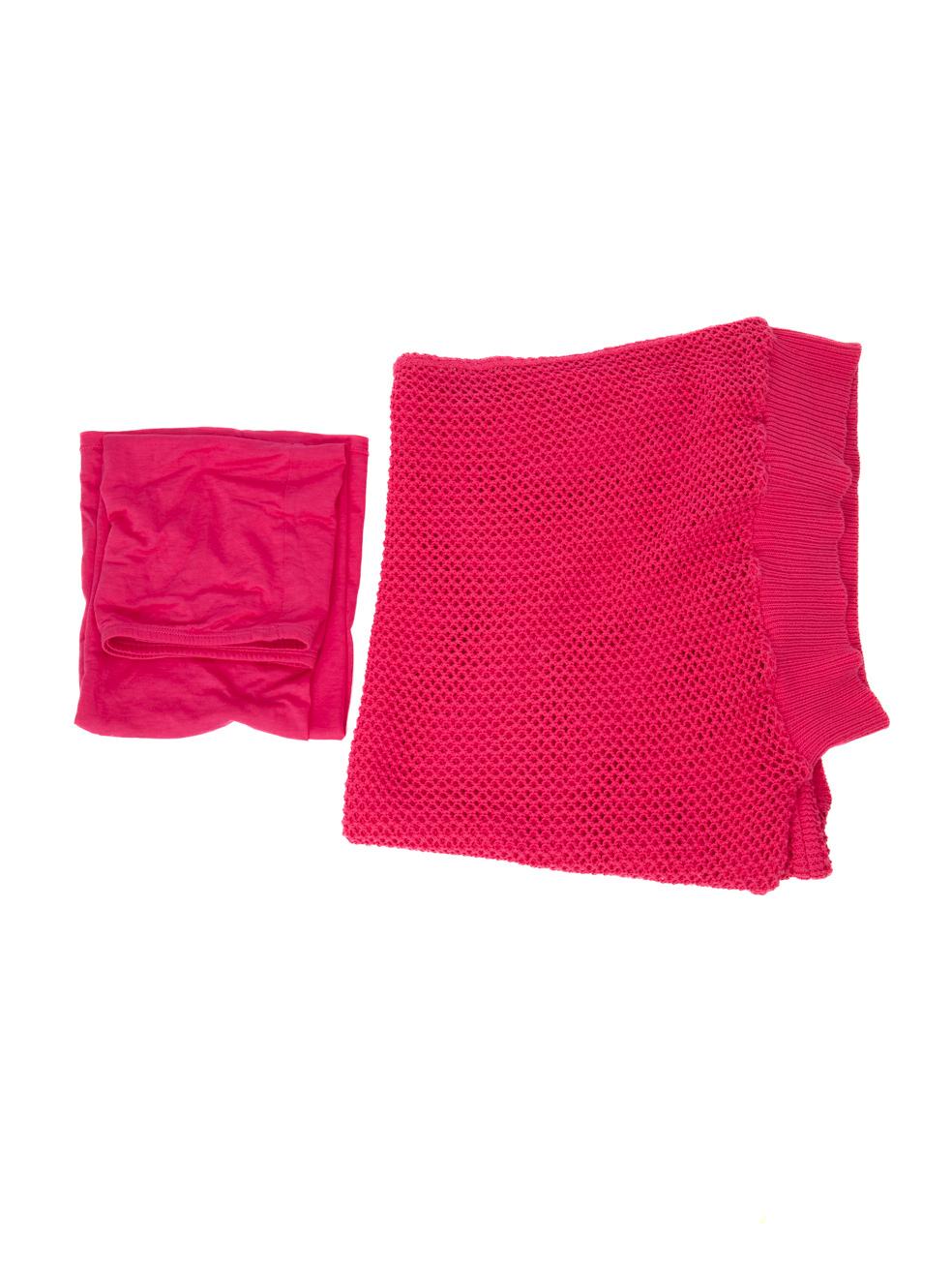 Mini robe transparente en tricot rose Pinko Taille S en vente 1