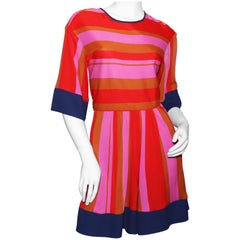 Used Pinko Stripe short jumpsuit dress 