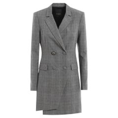 Pinko - Robe blazer Prince of Wales en laine mélangée