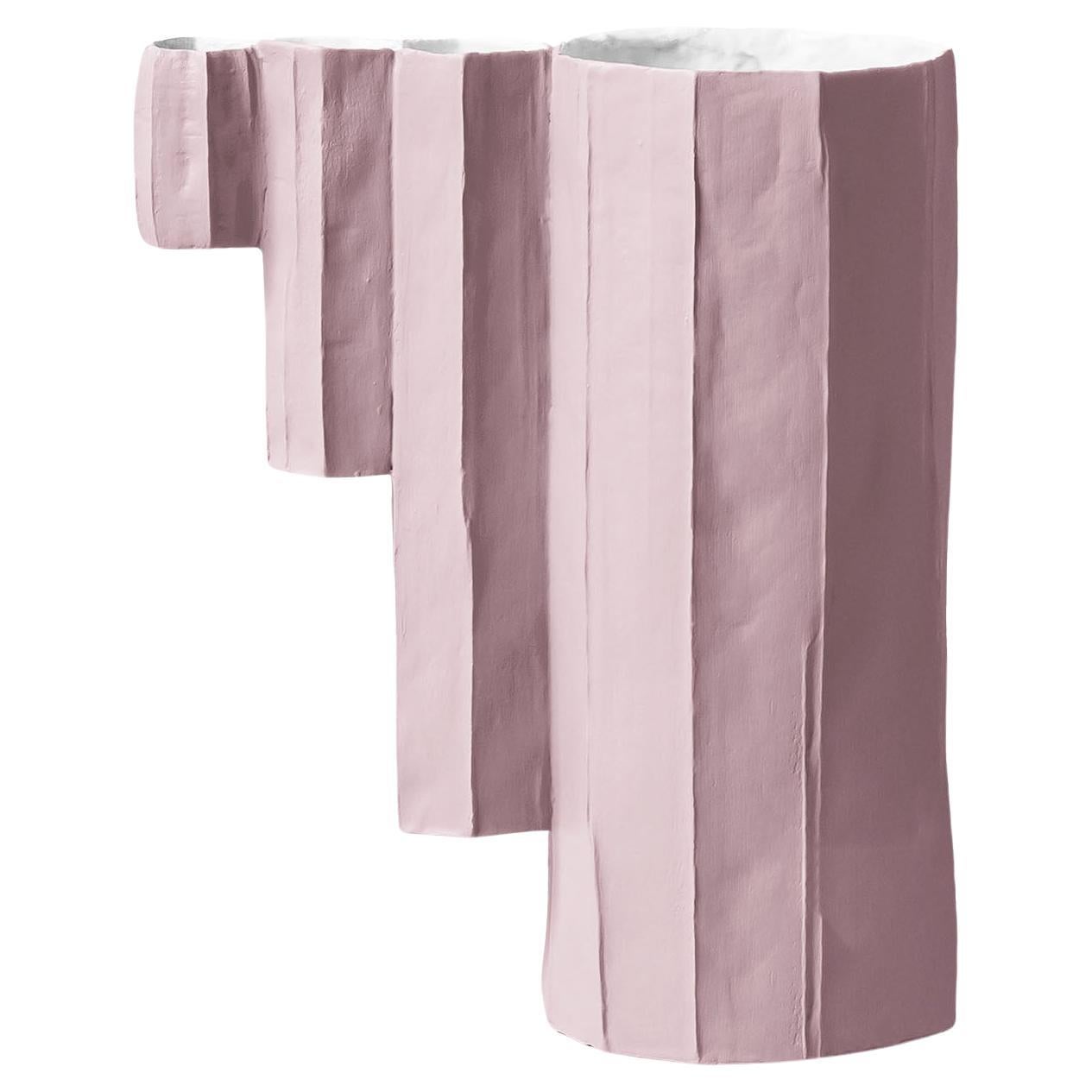 Pino Bamboo Pink Ceramic Vase