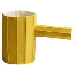 Pino Bis Vaso piccolo in ceramica gialla