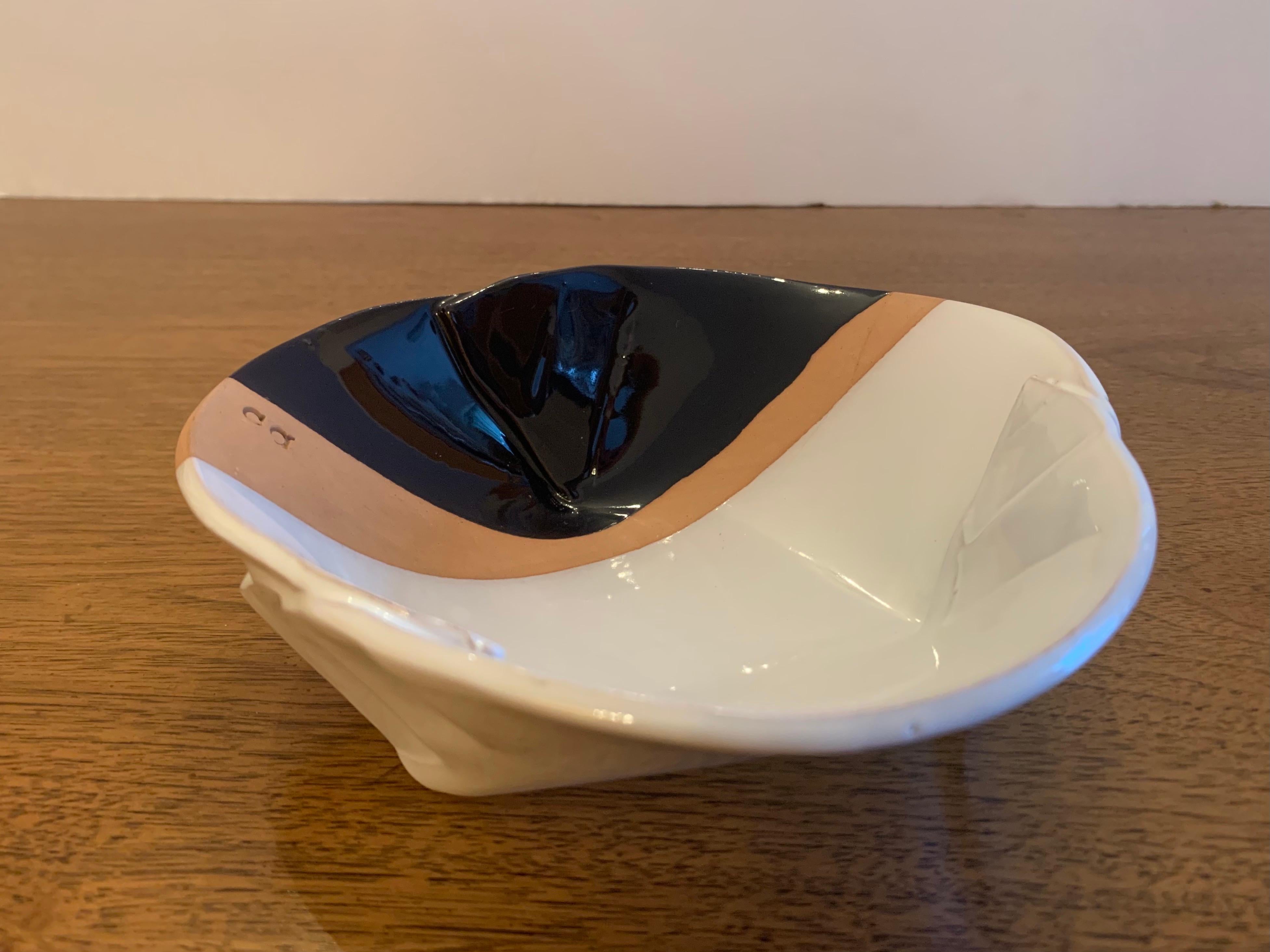 Pino Castagna Italian 1980s Post Modern Art Pottery Bowl For Sale 12