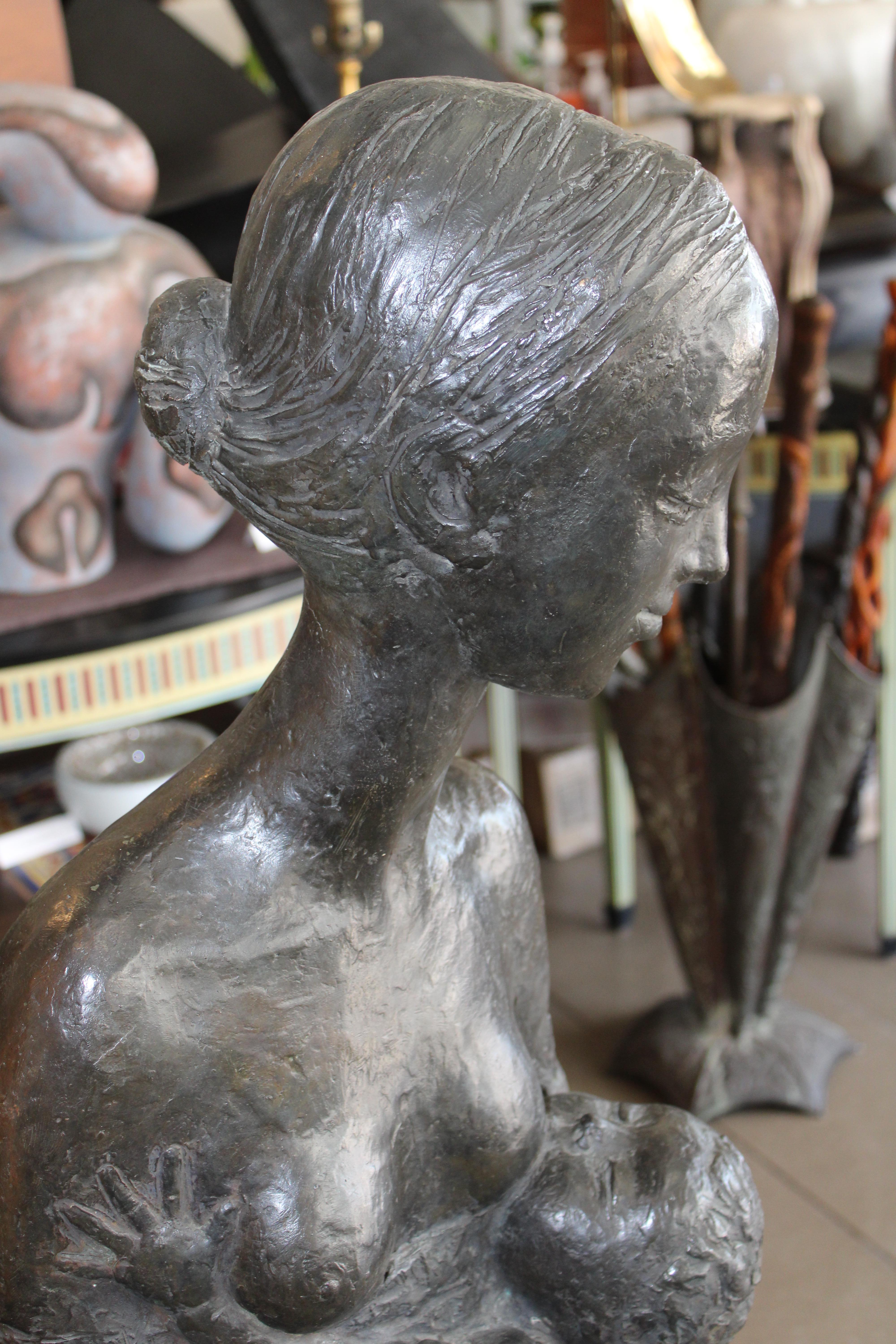 Bronze Pino Conte Life-Size Sculpture Called 