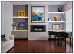 Pino Daeni Large Original Oil Painting On Canvas Signed Italian Landscape Art