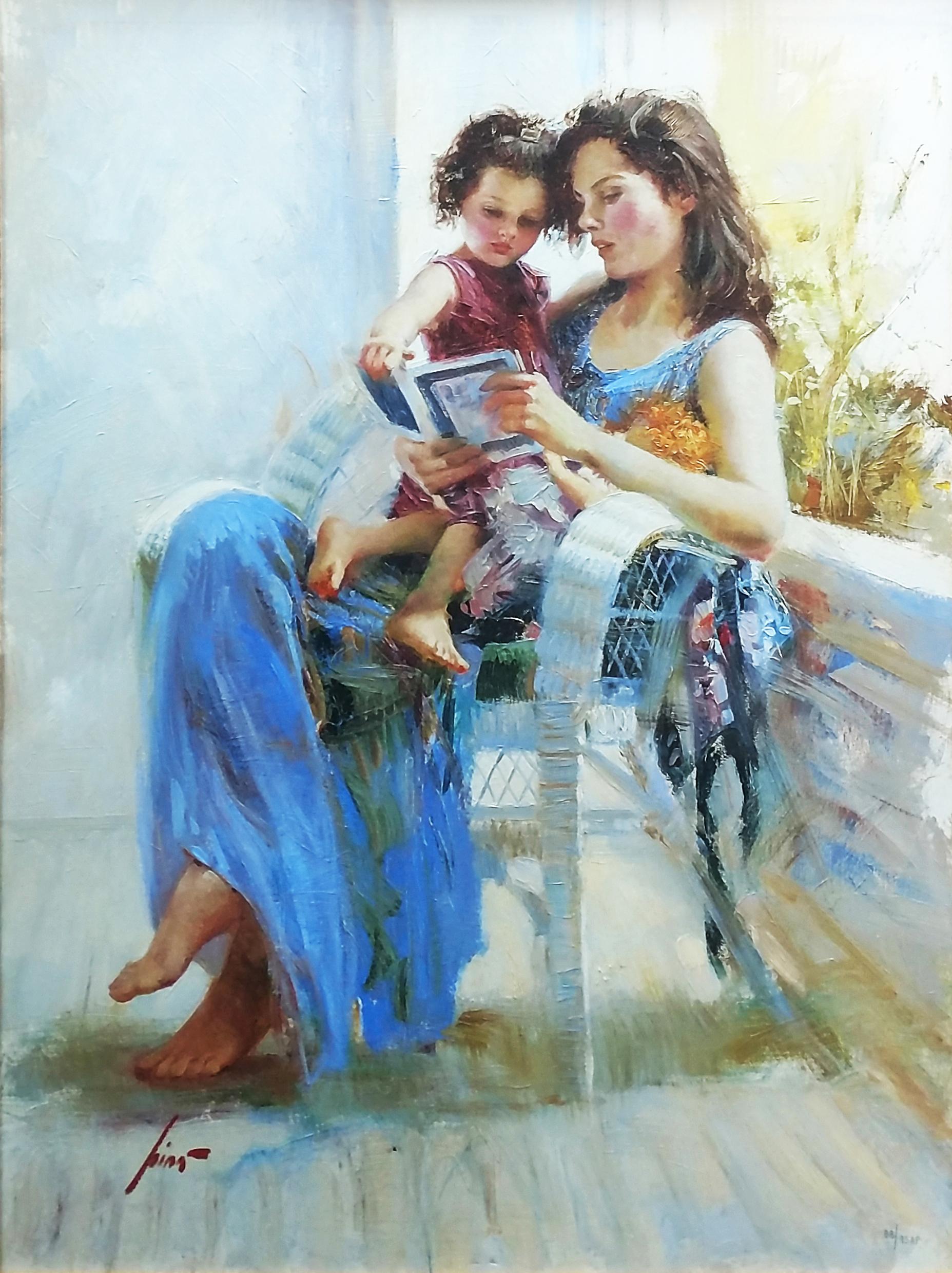 BOOK OF POEMS (HAND EMBELLISHED) - Print by Pino Daeni