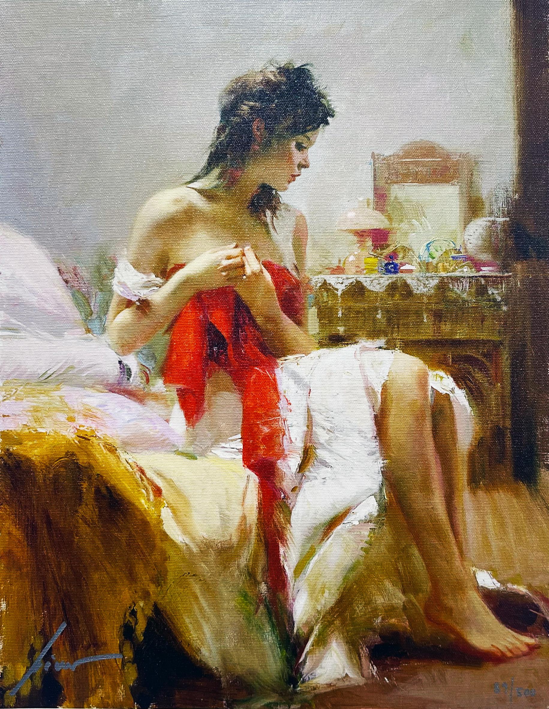 Pino Daeni Figurative Print – ERWARTUNGEN