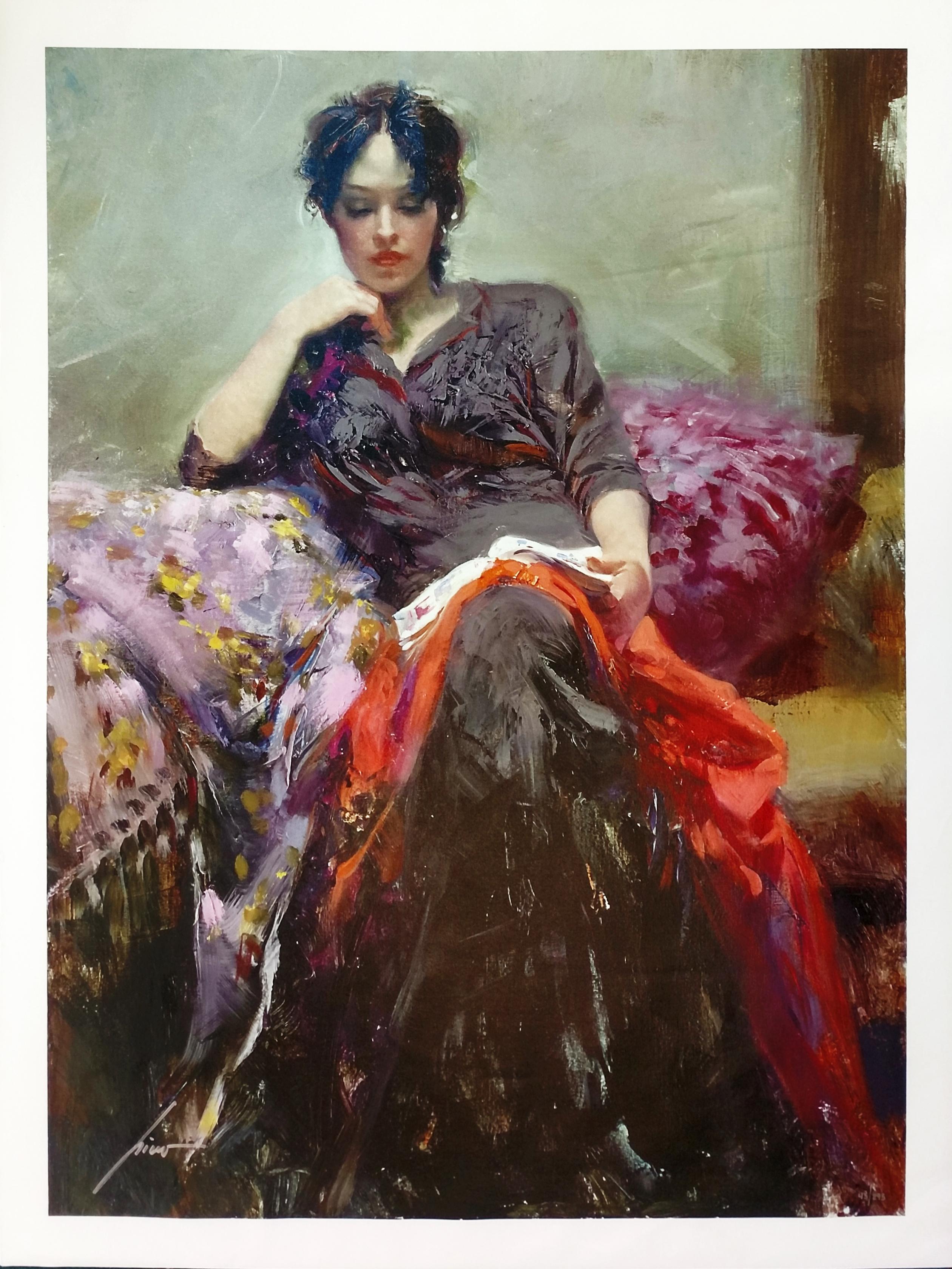 HER FAVORITE BOOK - Print by Pino Daeni
