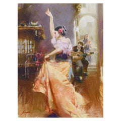 "Isabella" Giclée sur toile, édition limitée, embellie à la main