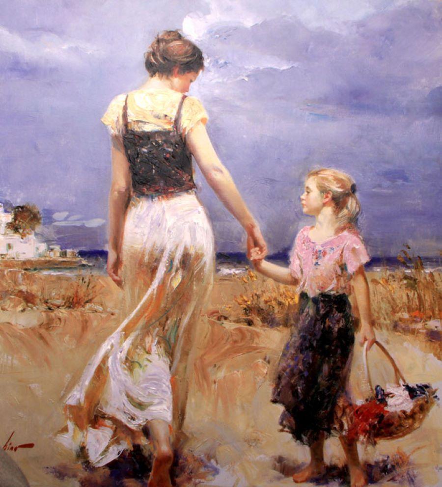 Let's Go Home - Giclée embellie sur toile en édition limitée, accompagnée d'un COA.